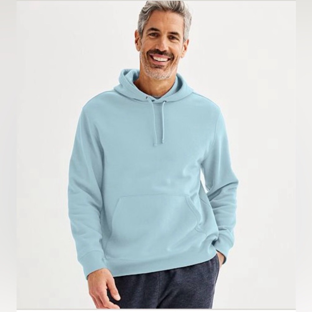 Tek Gear Men's Soft Fleece Hoodie in Beach View color, size XXL